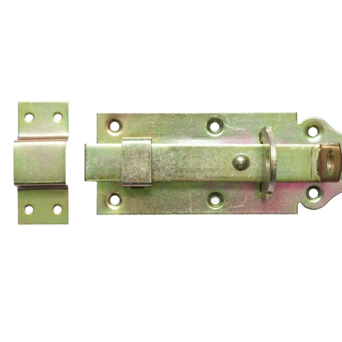 Flat latch 120mm with padlock blocking